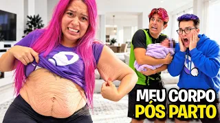 TOUR PELO MEU CORPO PÓS PARTO *desinchou todo