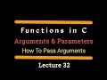 Arguments and Parameters in C A Complete Guide for Beginners