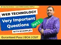 Web Technology Important Questions Part 1 HTML XML CSS Sessions BIT Exam Preparation