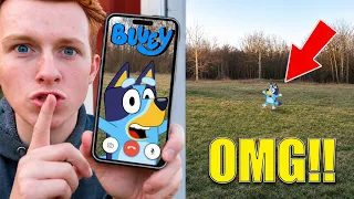I CALLED BLUEY IN REAL LIFE!!