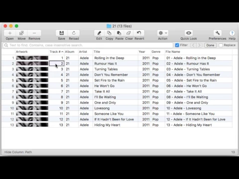 Download MP3 Batch remove metadata from audio files on Mac with Tag Editor by Amvidia