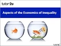 A2 Economics Revision Webinar - Aspects of Inequality