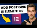 How to Add Post Grid in Elementor FAST EASY
