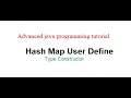 HashMap User Define Type Constructor Advanced java Programming tutorial in Bangla