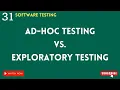 QA manual testing tutorial for beginners adhoc testing vs exploratory testing