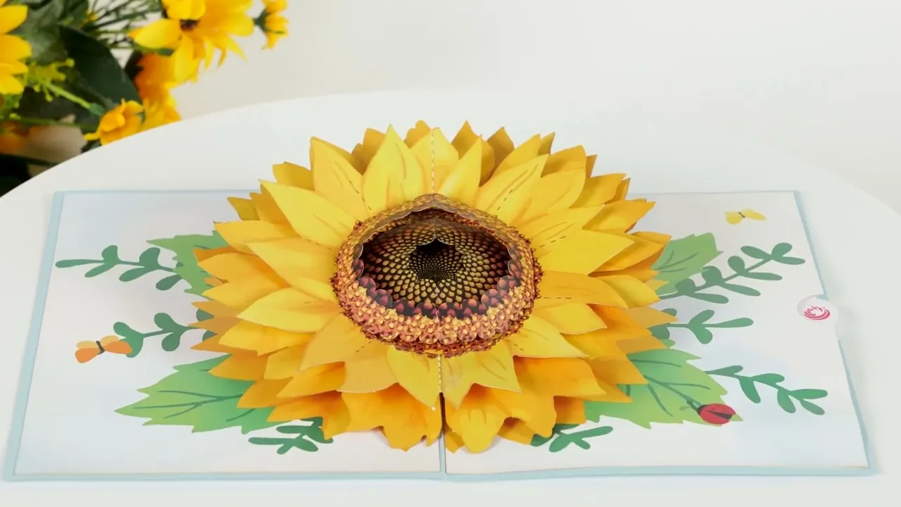Sunflower-Bloom-pop-up-card-Unipop