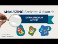 Analyzing Activities Awards Extracurricular Activity