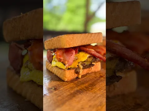 Bruce Mitchell makes Bacon Cheeseburger Toasters