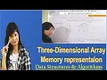 Three Dimensional 3D Array Memory representation