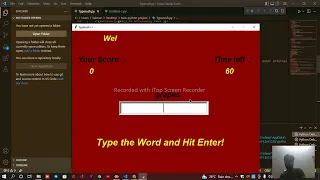 Typing Game Using Python with full source code using GUI