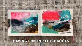 Painting Expressive Abstract Landscapes | Sketchbook Experiments & Tips