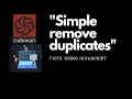 simple Remove Duplicates 7Kyu Codewars Javascript