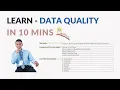 Data Quality Data Quality Assessment