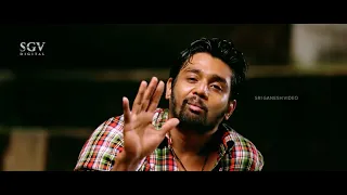 drunken dhruva sarja express love feeling to radhika pandit bahaddur kannada movie best scene