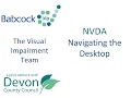 NVDA How to Navigate the Desktop