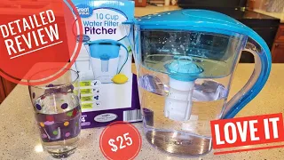Walmart Great Value Water Filter Pitcher 10 Cup UNBOXING REVIEW SETUP HOW TO CHANGE FILTER USE