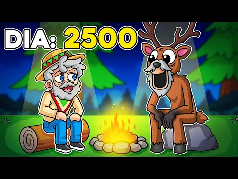 Video Thumbnail: ¡SOBREVIVÍ 2500 dias en el BOSQUE! 💀🦌⌛ SILVIOGAMER en 99 Noches en el Bosque