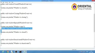 Handling Window Event in JAVA Part 2