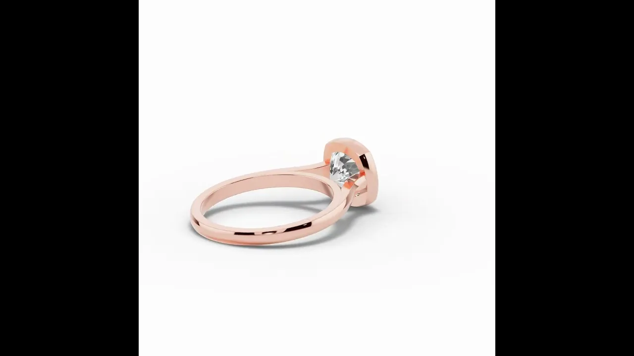 Cushion Lumière Bezel Solitaire