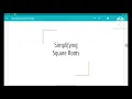 Simplifying Square Roots - Simplifying the square root of 72