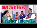 Maths teacher interview Interview guide mathematics teaching