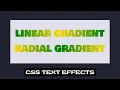 How to create Gradient Text in Html and CSS