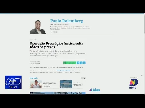 Operação Presságio: justiça solta Renê Justino, Cleber Ferreira e Lucas Fagundes