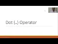 Dot Operator Java