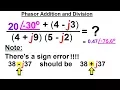 Electrical Engineering Ch 10 Phasors 18 of 82 Phasor Addition Division NOTE 38 j37