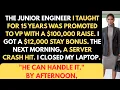 I Trained Him for 15 Years He Got VP 100K Raise I Got 12K Bonus - When Servers Crashed