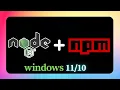 How to Install NodeJS 22 on Windows 11 2025