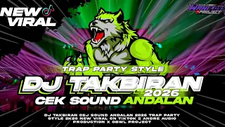 dj takbiran cek sound andalan 2026 trap party style andre audio production x obwl project
