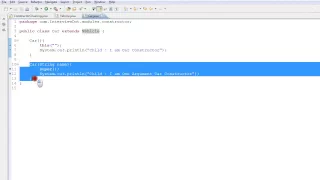 CONSTRUCTOR CHAINING JAVA EXAMPLE DEMO