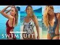 Ronda Rousey Caroline Wozniacki More In Nothing But Paint On Set Sports Illustrated Swimsuit