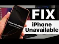 How to Fix Unavailable without Passcode NO DATA LOSS iPhone Lockscreen