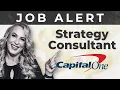 Job Alert Strategy Associate Capital One 109K