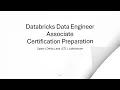 Databricks Data Engineer Associate Exam Experience Pattern Difficulty and Preparation Tips