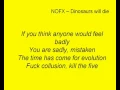 Download Lagu NOFX - Dinosaurs will die (Lyrics)