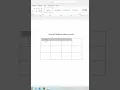 How to delete table in word