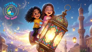 قصص اطفال - نون ونونا وفرحة رؤية هلال رمضان 🌙 أول ليلة تراويح 🕌