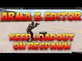 Arma 3 Editor Tutorial Save Respawn Loadout