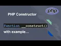 Constructor In PHP PHP Constructor PHP OOPs