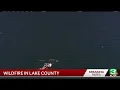 Crews are battling a wildfire near Clearlake in Lake County
