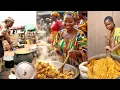 Lagu Mass Cooking For A Village Ceremony 🛖 African Women Cooking Jollof Rice And Egusi Soup🥗🍛