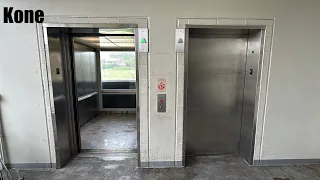 famous glass kone elevators at parking structure 7 in columbia mo