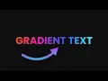 Create Gradient Text Effect using only HTML and CSS
