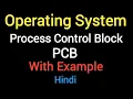 Lec-08 What is Process Control Block PCB Structure Fields in OS