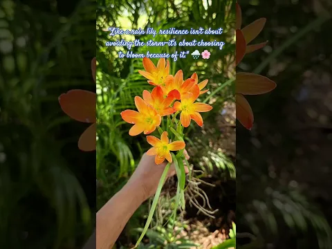 The Rain Lily's Secret to Resilience 🌸✨ #Shorts