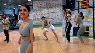 Oo Solriya Mama Song-க்கு Rehearsal செய்த Samantha ???? | Sammu Hot Dance | Oo Antava Mama | #Shorts