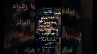 لبيك يا زهراء لبيك يا حسين فداك يا فاطمة الزهراء صوت الأحرار شيعة علي الكر ار ياحسين 